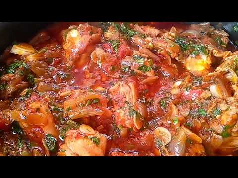 Видео рецепт Чахохбили из курицы с болгарским перцем