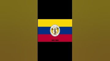 Historical Flags of Colombia 🇨🇴 #shorts