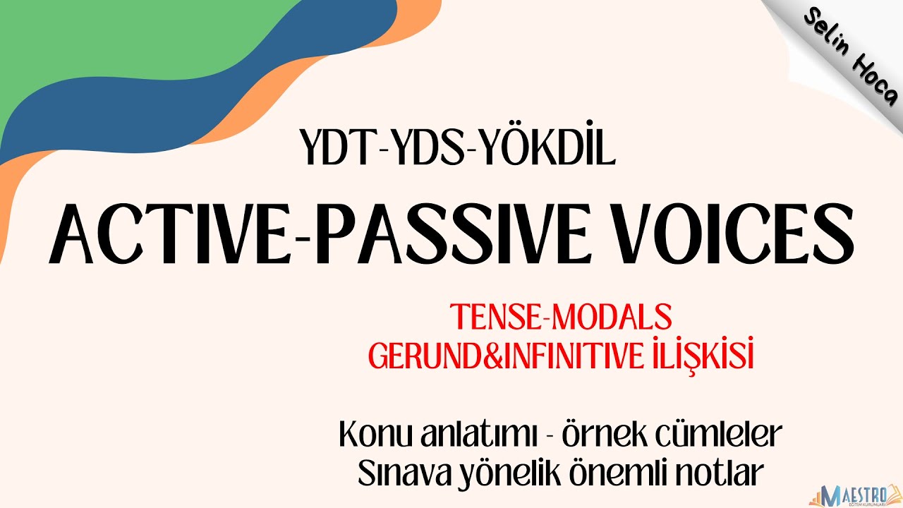 YDT-YDS-YÖKDİL için İngilizce PASSIVE (Edilgen) Konu Anlatımı 💯 Sınava Yönelik Önemli İpuçları 🎯🎯