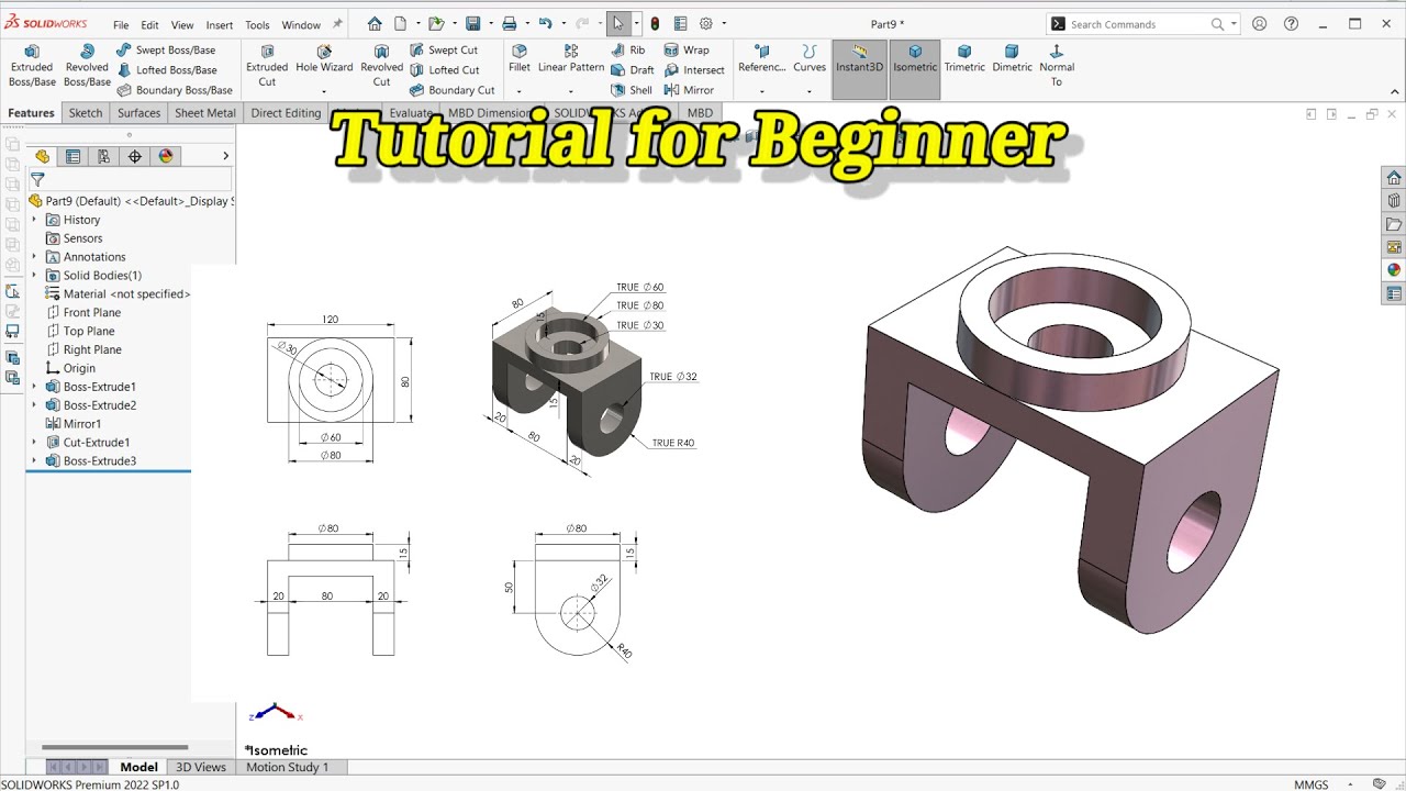 Solidworks Tutorial for Beginner #solidworks #solidworkstutorial # ...