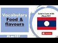 Learn lao how to describe food flavor