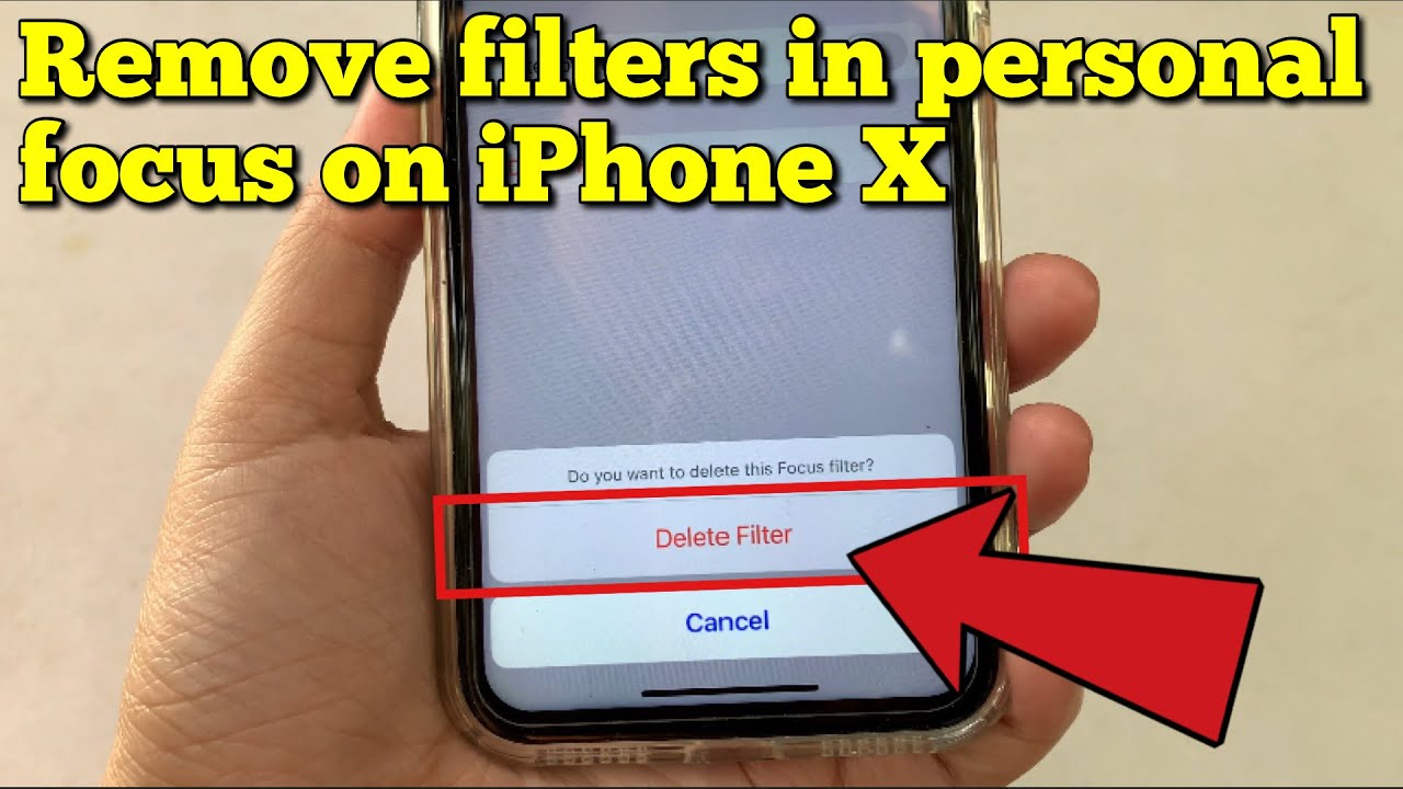 How to remove filters in personal focus on iPhone X - YouTube