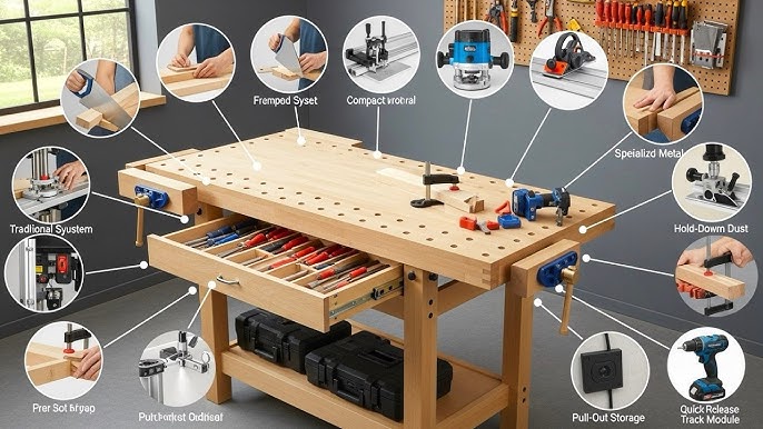 Servante « d'établi » modulable (DIY : Modular « workbench