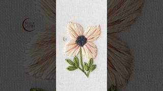 All You Need Is a Handful of Easy Embroidery Stitches to Stitch a Pretty Flower | For Beginners