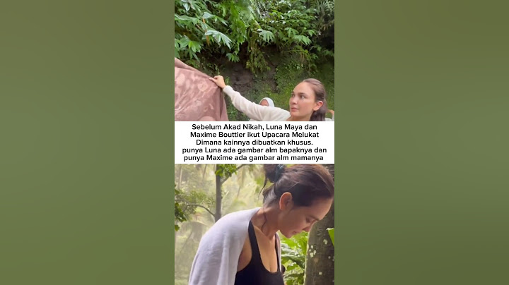Luna Maya dan Maxime Bouttier ikut upacara melukat sebelum akad nikah dengan kain khusus #lunamaya