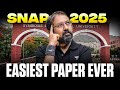SNAP 2025: Was This the Easiest SNAP Paper Ever? 😳🔥 Ronak Shah