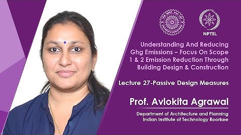 Lecture 27- Passive Design Measures