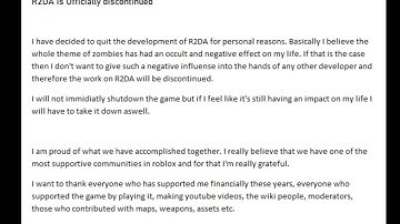 R2DA is officially discontinued...