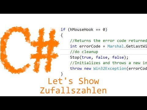 Let's Show #03 - Zufallszahlen | C# Tutorials Visual Studio