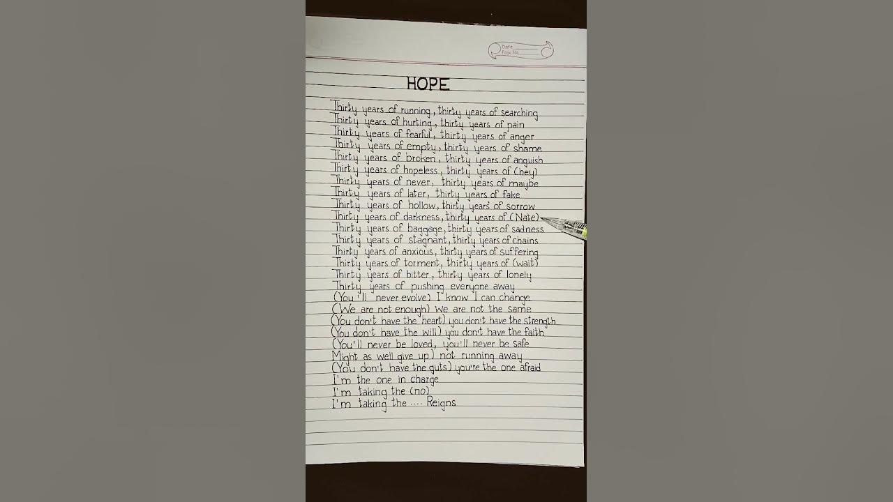 hope lyrics nf