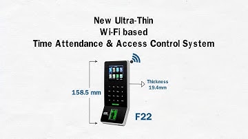 eSSL F22 - Ultra Thin WiFi Based Time Attendance & Access Control System