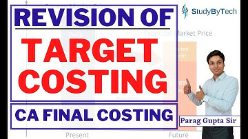 CA Parag Gupta | Revision of Target Costing | CA Final Costing