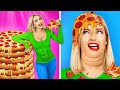 100 LAYERS FOOD CHALLENGE! Can You Eat 100+ Coats of Pizza and Hot Dogs? 100 Layers by RATATA BOOM
