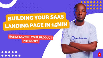 Build your SAAS landing page in 15min | No Experience Needed
