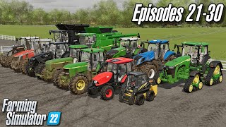 Elmcreek Let's Play Supercut (Episodes 21-30) | Farming Simulator 22