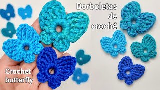 Borboleta de crochê CROCHET BUTTERFLY