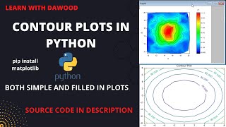 Contour plots |  In matplotlib Python | Full Tutorial