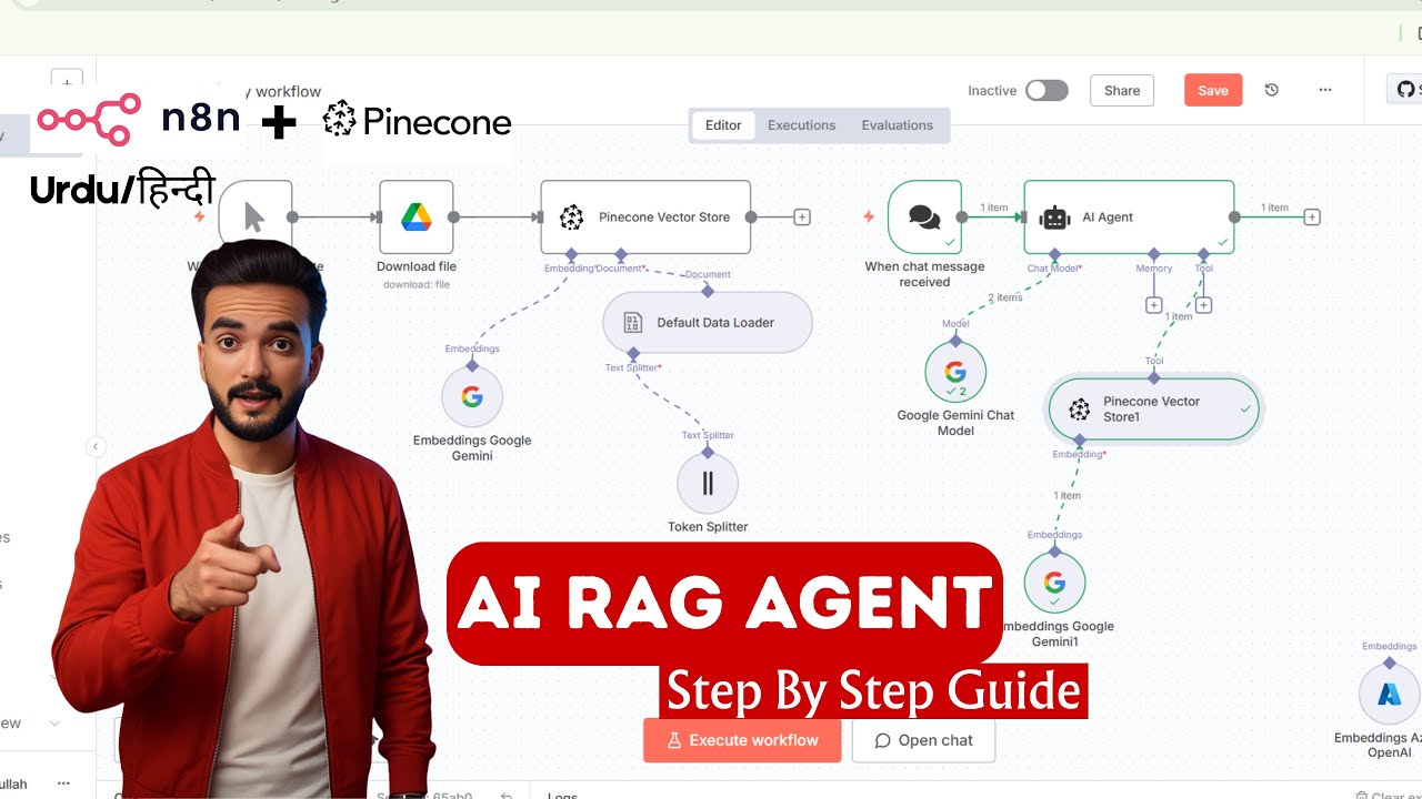 RAG Vector Database Step by Step Build With No Code - YouTube