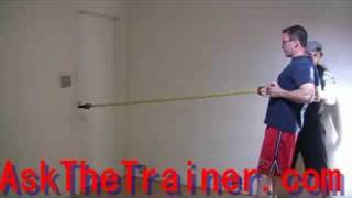 Bodylastics Resistance Band Rows - Home Back Lats Exercise workout