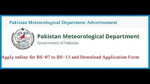 Pakistan Meteorological Department Jobs 2021 July Meteorological Assistants, Observers