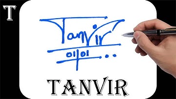 How to signature your name | Autograph | Billinioare signature | Tanvir Name Signature Style