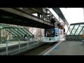 Wuppertaller Schwebebahn.Вуппертальская подвесная дорога. Schwebebahn Wuppertal. Германия.