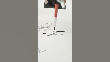 painting with a pen plotter #generativeart #penplotter