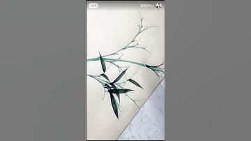 Quá trình vẽ tranh thủy mạc của người Trung Quốc #shorts