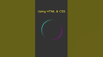 Circle CSS Preloader. #htmlcss #webdevelopment #animation #css  #coding #shortsyoutube
