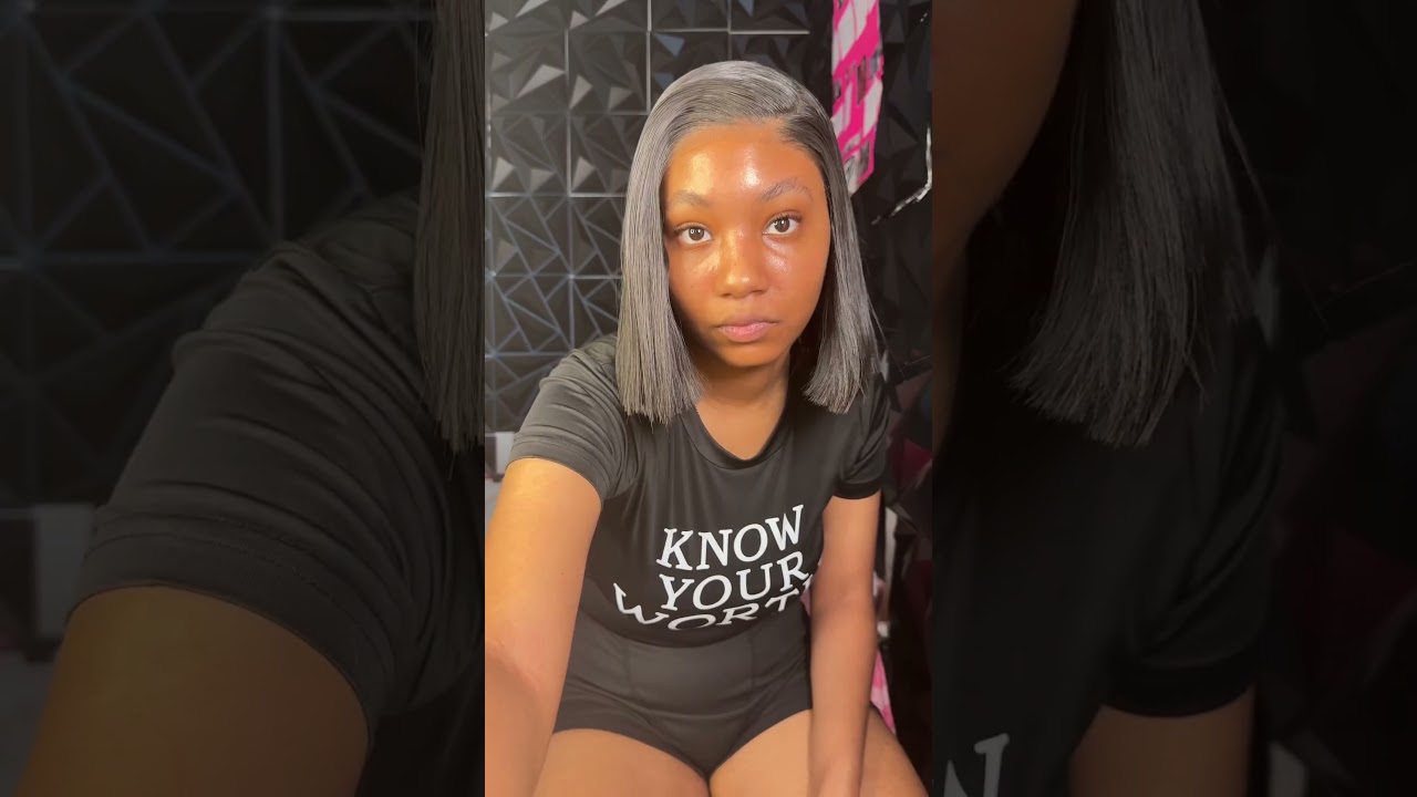 Pre pluck pre cut gluless bob wig install