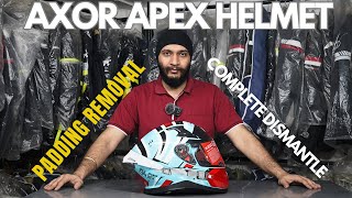 AXOR HELMET PADDING REMOVAL | MAINTAINENCE AND REPAIR