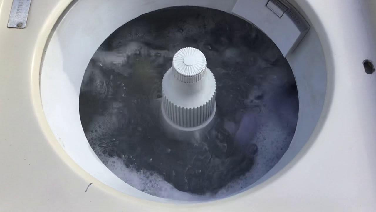 1984 Kenmore portable washer washing a large load of towels shorts YouTube