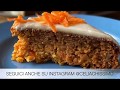 TORTA DI CAROTE E MANDORLE CON FARINE NATURALI RICOPERTA DI GHIACCIA REALE SENZA ALBUMI.