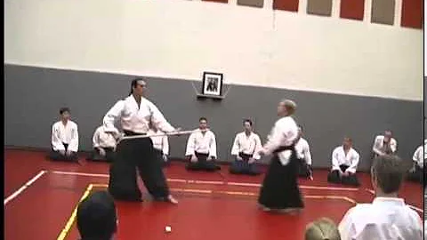 Pat Hendricks, 7th dan, instructs at Aiki Expo 2002