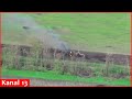 Kamikaze drone struck russian tulpan 2s4 selfpropelled mortar unit