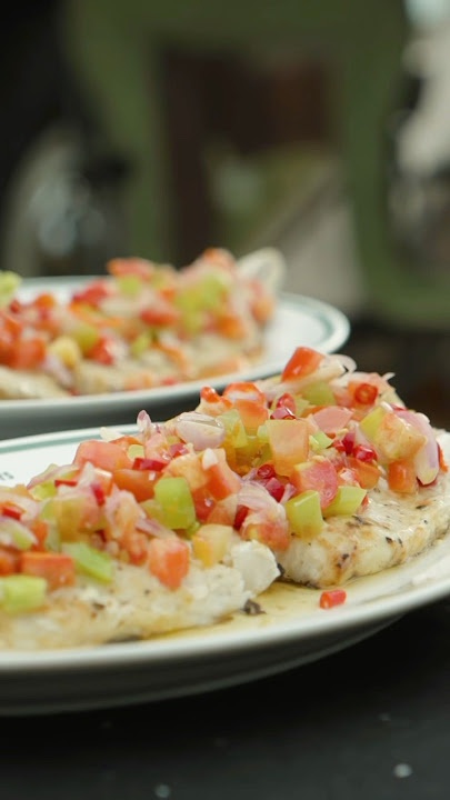 Grilled Fish Mahi-Mahi with Sambal Dabu-Dabu 🐟🍅 #BMBCookingDivision