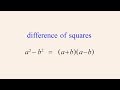 Understanding Quadratic Equations and Difference of Squares