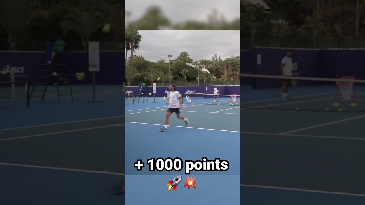 Testing Asics shoes, looks like they are precise 🤩🎾👟