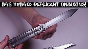 Unboxing and Review of the BRS Hybrid Replicant Butterfly Knife, Alt Blade, Stonewashed, Titanium