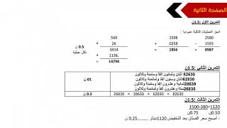 نموذج امتحان الفصل الأول في الرياضيات مع الحل / السنة الخامسة ابتدائي 2018/2019
