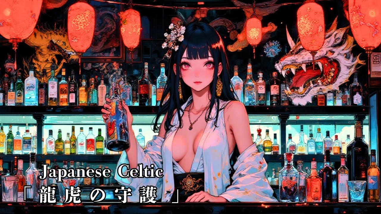 【Celtic Music/3H】和の龍虎と美しき店主。魂を揺さぶるケルトの共鳴。刻を忘れる究極の浄化と深い眠り【Sleep/Meditation/Japanese Fantasy Bar】