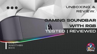 Trust GXT 1619 Rhox Gaming Soundbar with RGB Review   Stereo Sound & RGB Lighting for PC & Console �