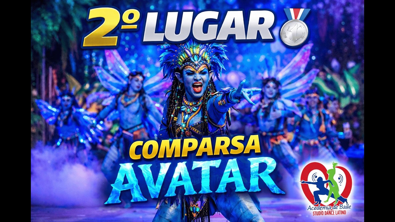Comparsa Avatar 🥈 2º Lugar Categoría Juvenil | Carnaval Cancún 2026 | Studio Dance Latino
