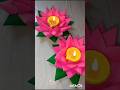 diy lotus 🪷 for Diwali 🎇🪔 decoration ideas 💡#shots #diy #diwalispecial