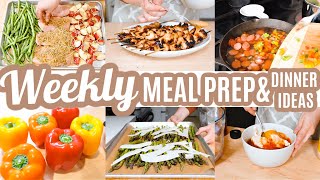 EASY WEEKLY DINNER IDEAS BUDGET FRIENDLY WEEKLY MEAL PREP RECIPES WHATS FOR DINNER FREEZER MEALS