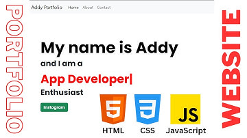 Portfolio Website using HTML, CSS, Javascript and Bootstrap || Oneshot Video Project
