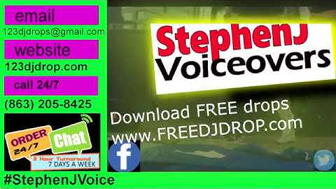 * dj drops * radio ids * commercial ads * #StephenJVoice 123djdrop.com