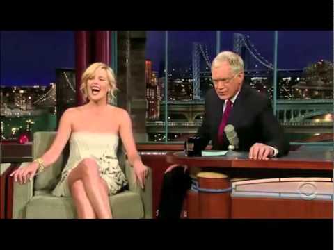 David Letterman interacting with his female guests: supercut