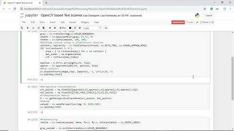 Computer Vision based Text Scanner - Project assignment for Skyfi Labs Online Course - by Aditya