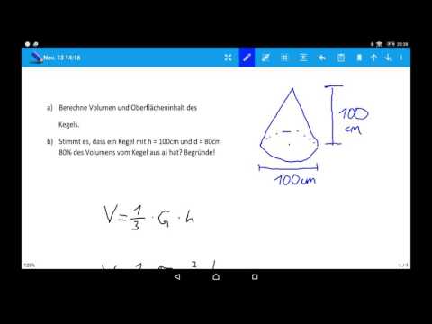 Video: So Ermitteln Sie Die Höhe Eines Kegelstumpfes